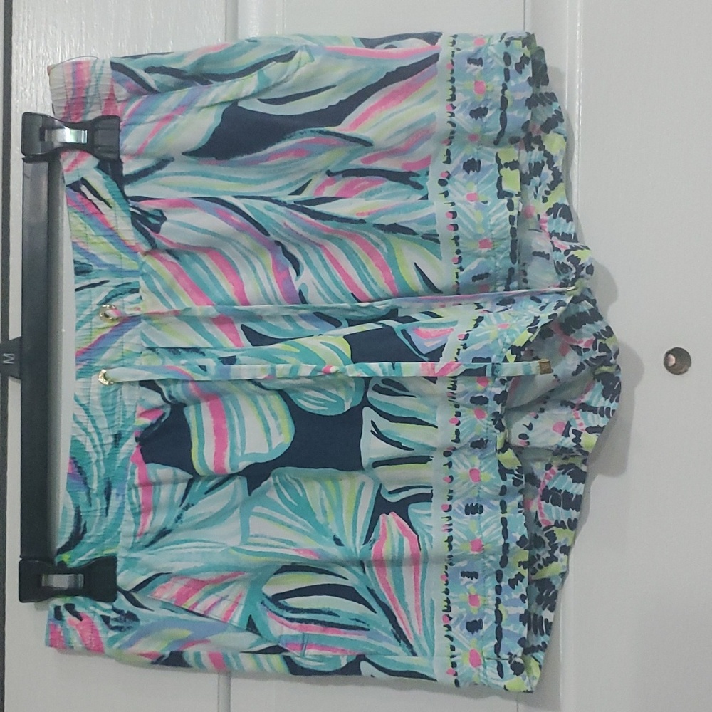 Lilly Pulitzer Katia High Tide Shorts Beach Summer Size Small - Picture 2 of 6
